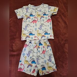 Dinosaur Print Kids Pajamas